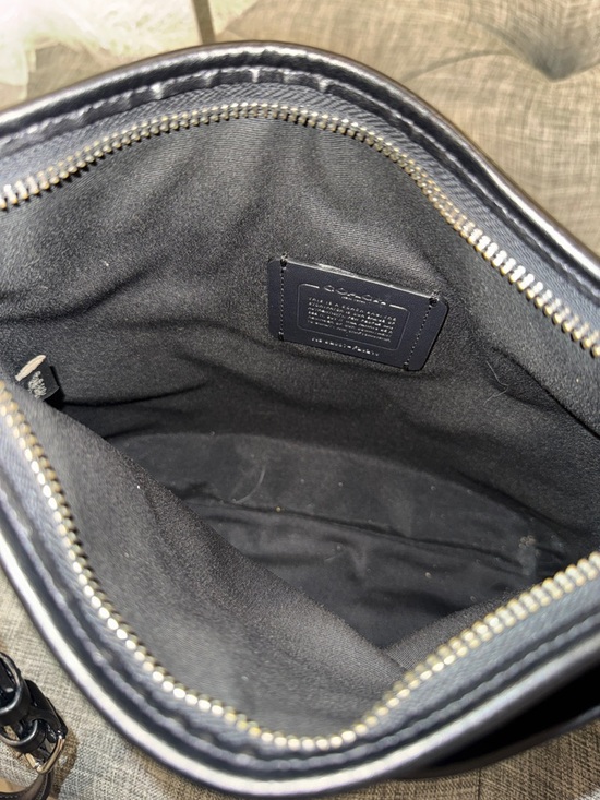 Coach Black File Signature Crossbody Bag - Picture 11 of 17